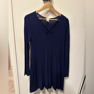 Wet Seal Navy Blue Long Sleeve Top